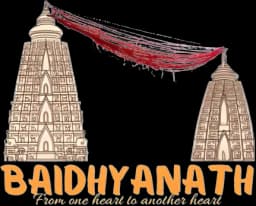 Baidhyanath.Org Official Logo Transparent HD. Experience the spiritual pilgrimage to Baba Baidyanath Dham Jyotirlinga (also known as Vaidyanath or Baidhyanath or Baijnath or Vaijnath Dham) with our all-inclusive services, including hotels, dharamshalas, prasad, deoghar peda, pooja and darshan services and reliable cab and travel services booking. We ensure a spiritual and divine visit, making your spiritual journey in Deoghar truly memorable.